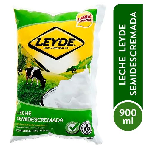 Leche Semidescremada Uht Bolsa 946 Ml