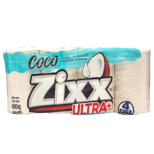 Jabón Zixx Coco Ultra 4 pack - 1600 g
