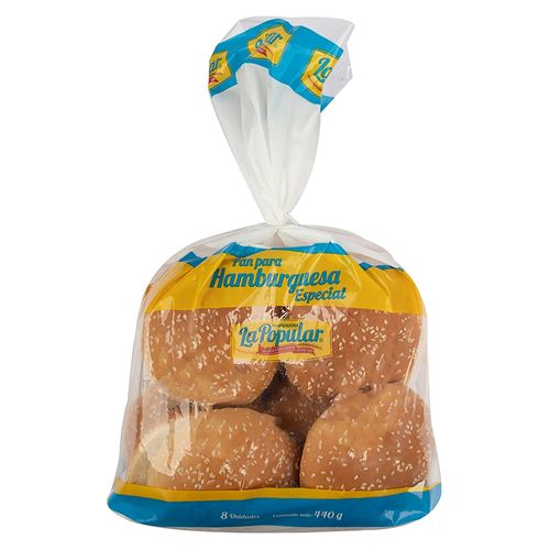 Pan Hamburguesa Premium Popular - 730 g
