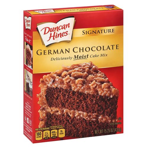 Mezcla para Hornar Duncan Hines German Chocolate 12 15.25 onzas