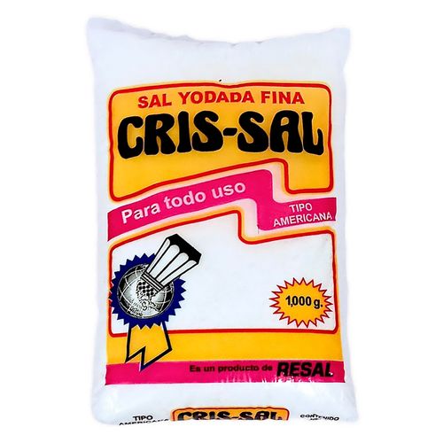 Sal Yodada Fina Crissal - 1000 g