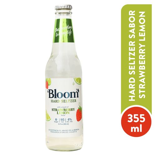 Bloom Hard Seltzer Strawberry Lemon - 355 ml