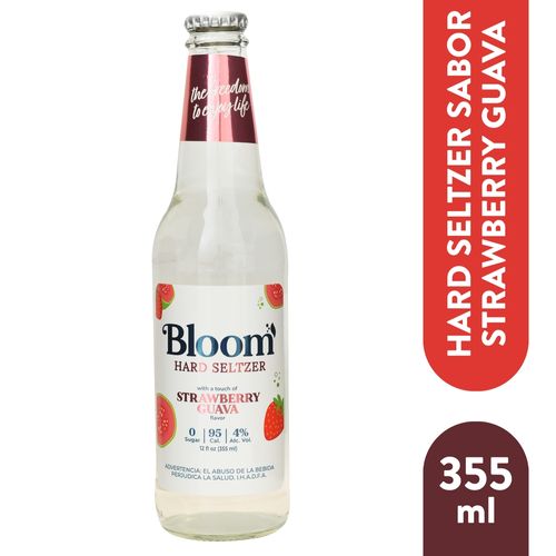 Bloom Hard Seltzer Strawberry Gua - 355 ml
