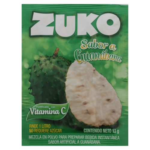 Bebida Instantánea  Zuko Guanábana - 13 g