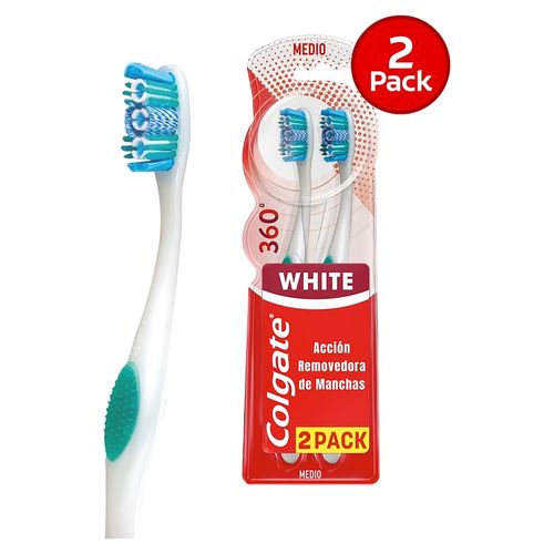 Cepillo Dental Colgate 360° Luminous White 2 Pack