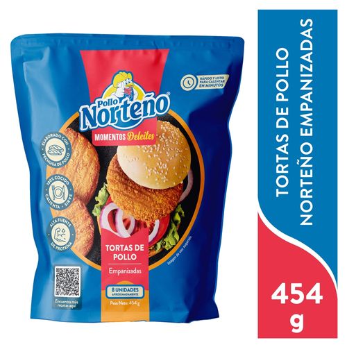 Tortas Norteño de Pollo Empanizadas - 454 g