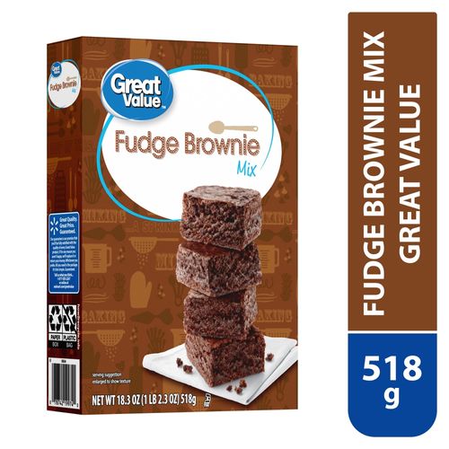 Mezcla de Harina Great Value Para Brownie Fudge Mix - 518 g