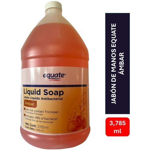 Jabón líquido Equate ámbar antibacterial - 3785 ml