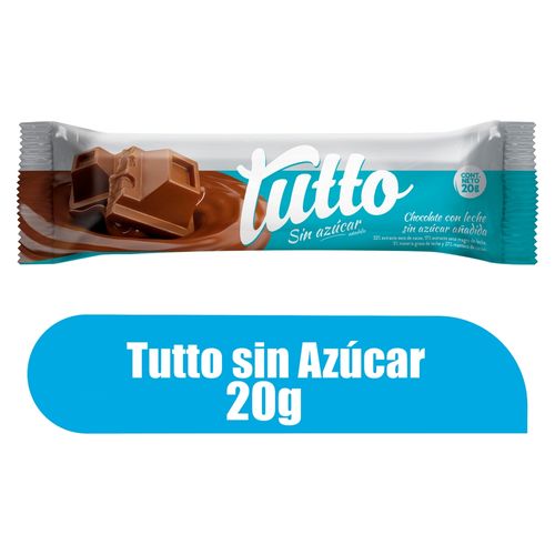 Tutto Chcolate Sin Azucar 20 Gr