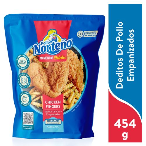 Deditos Norteño de Pollo Empanizados - 454 g