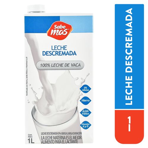 Leche Sabemas Uht Descremada - 1000ml