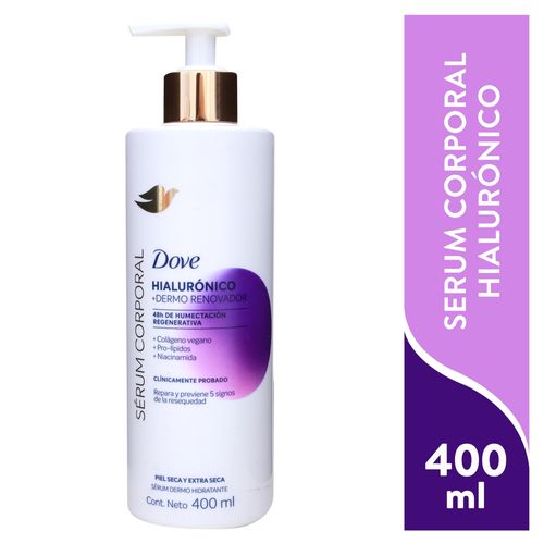 Sérum corporal Dove piel extra seca hialurónico en Crema - 400 ml
