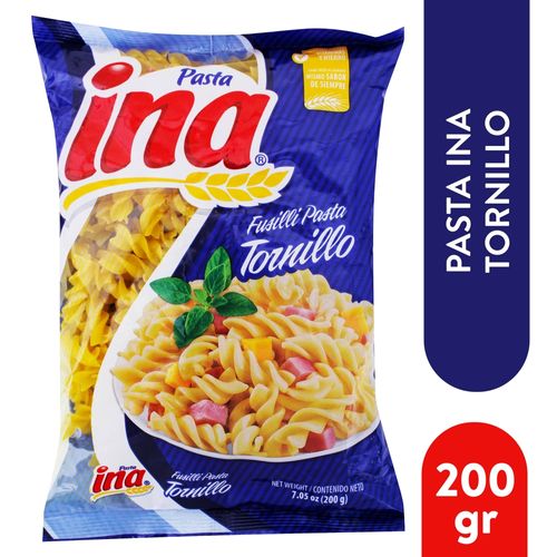 Pasta Ina Tipo Tornillo Bolsa - 200 g