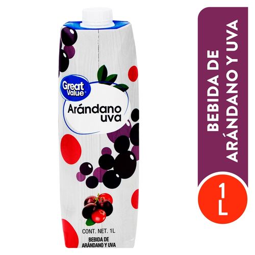 Bebida Great Value Arandano Uva - 1000ml