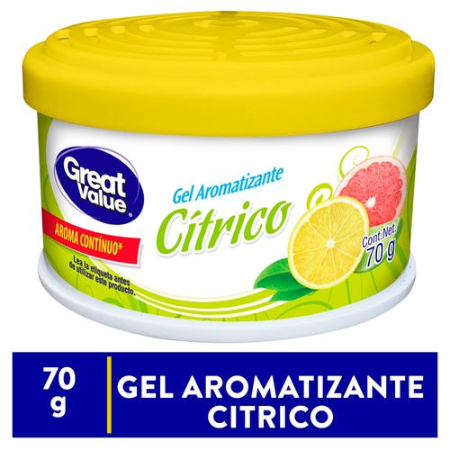 Aromatizante Gel Great Value Citrico- 70gr