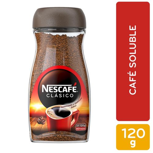 Café Nescafé Clásico Instantáneo Frasco - 120 g
