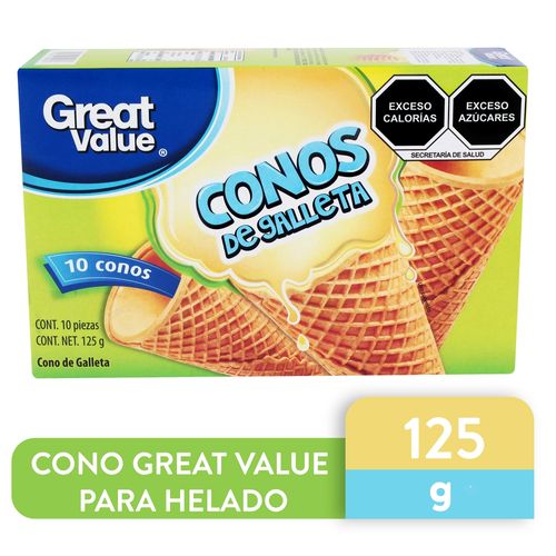 Cono Great Value Para Helado - 125 g