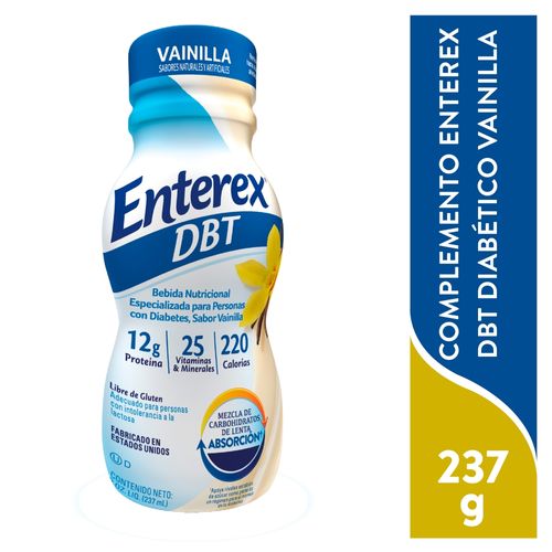 Liquido Enterex DBT diabetic sabor vainilla - 237 ml