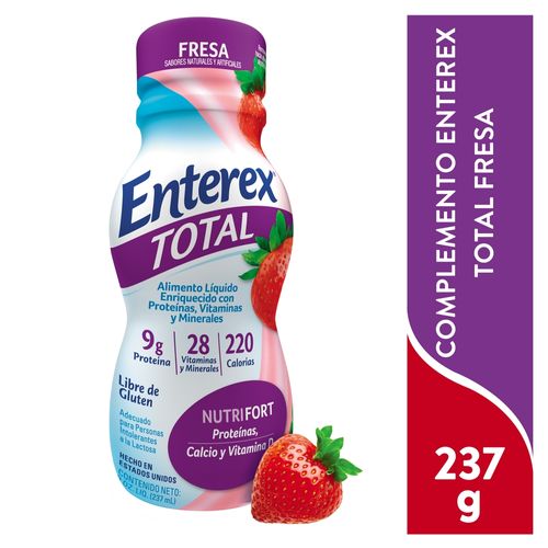 Complemento Enterex Total Fresa - 237ml