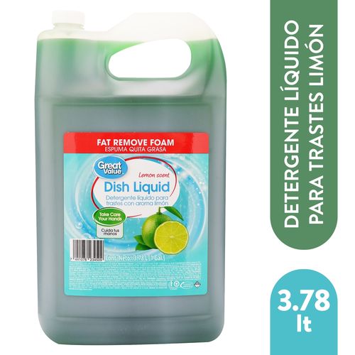 Lavaplatos Great Value limón - 3785 ml