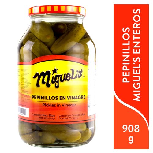 Pepinillos Miguel's Enteros - 908gr