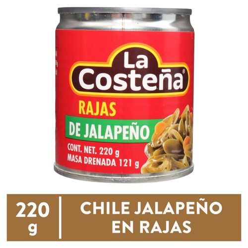 Chile La Costeña Jalapeño En Rajas - 220 g