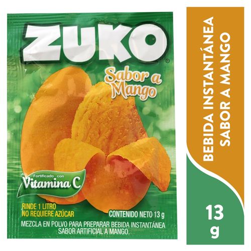 Bebida En Polvo Zuko Mango - 13 g