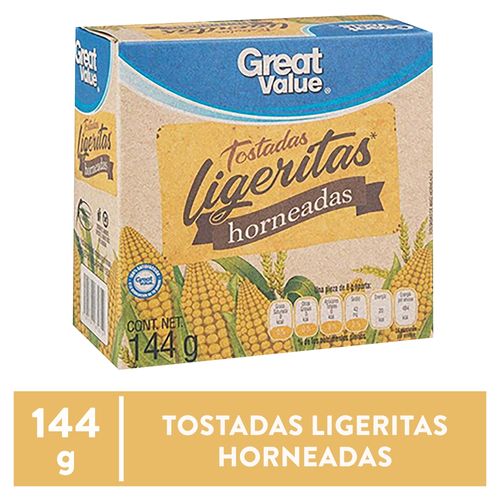 Tostaditas Maiz Great Value Ligeritas - 114 g