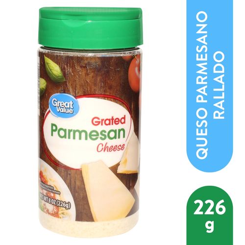 Queso Parmesano Great Value Rallado 227G