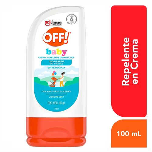 Repelente Off Crema Baby Aloe Vera - 90 g