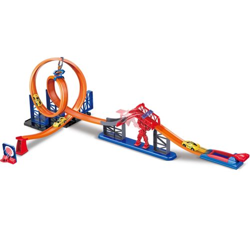 vehiculo Adventure Force con pista de carreras