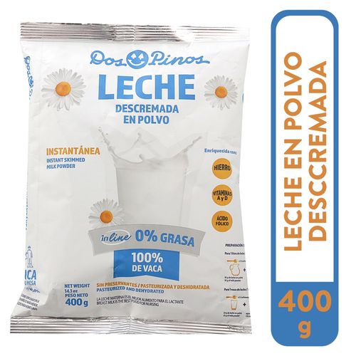 Leche Dos Pinos en Polvo Descremada - 400 g