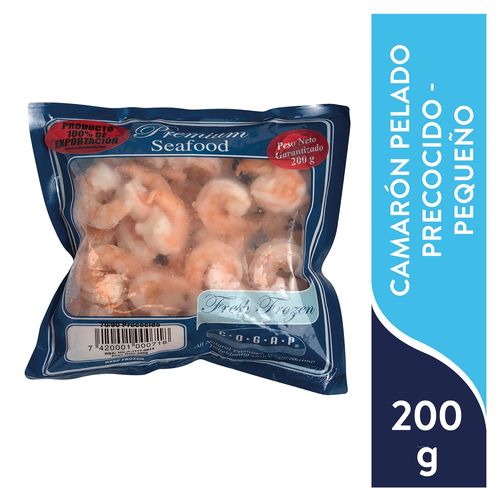 Camaron Pelado Desvenado Precocido Cogap Talla 71/90 - 200Gr