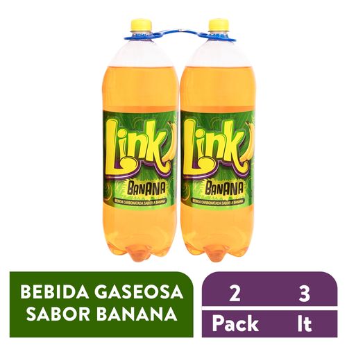 2 Pack Gaseosa Link Banana Mandarina-  6000 ml