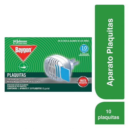 Insecticida Baygon Aparato Eléctrico y 10 Laminitas - 1 g c/u