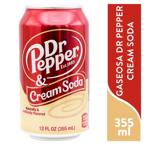 Gaseosa Dr Pepper Crema 355 Ml