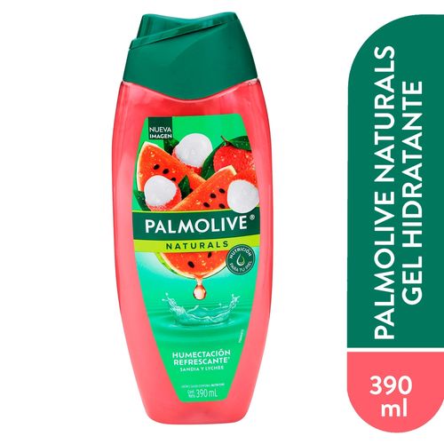 Gel de Baño Corporal Palmolive Humectación Refrescante Sandía y Lychee - 390ml