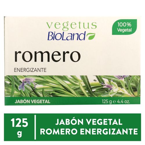 Jabón Bioland Vegetales Romero Energizante - 125 g