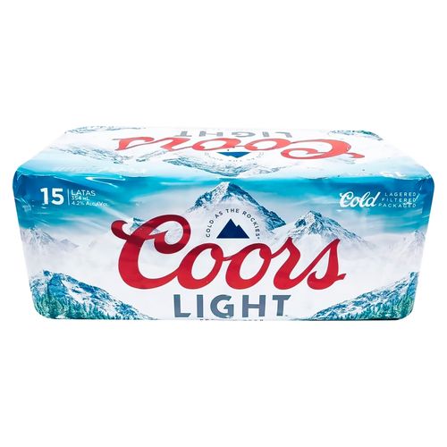 Cerveza Coors Light 15 Pack Lata 354 Ml