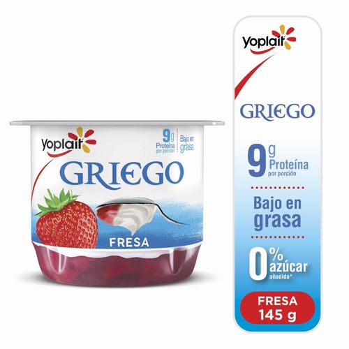 Yogurt Yoplait Griego Con Fresas - 145 g