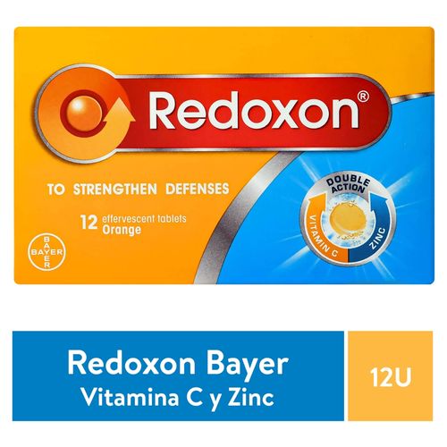 Pastillas Bayer Doble Redoxon Acción  -12 Tabletas