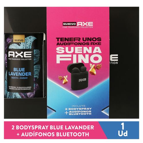 Desodorante Axe blue lavender más audifonos