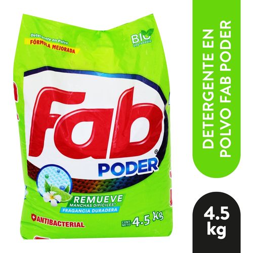 Detergente Polvo Fab Medio Limon 4500Gr