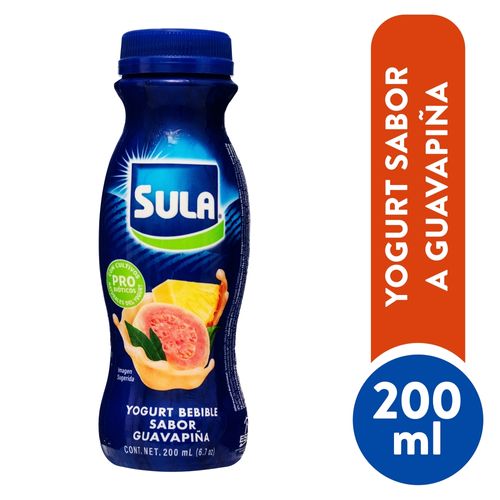 Yogurt Guavapina Bebible Sula Bote 200ml