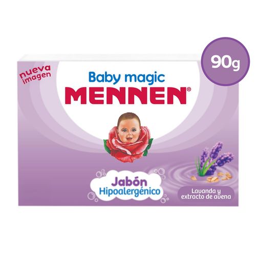 Jabon Corporal para Bebe Mennen Baby Magic Lavanda y Extracto Avena 90 g