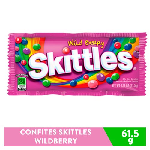 Dulces Skittles Wild Berry - 61.5gr