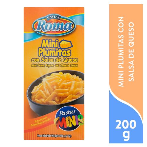 Pasta Roma mini plumas con salsa de queso - 200 g
