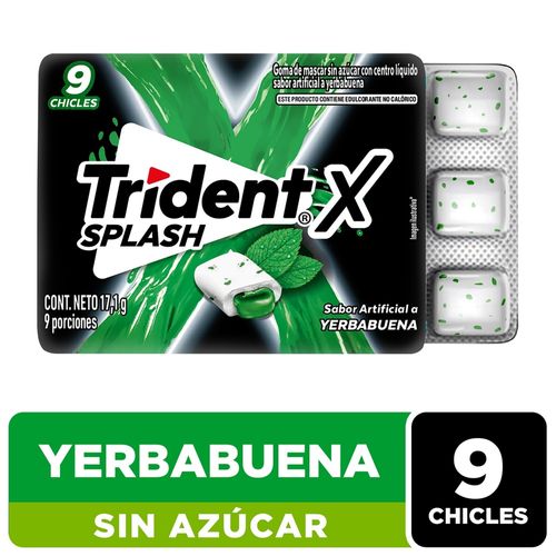 Goma  Mascar Trident Splash Yerb 17.1 G