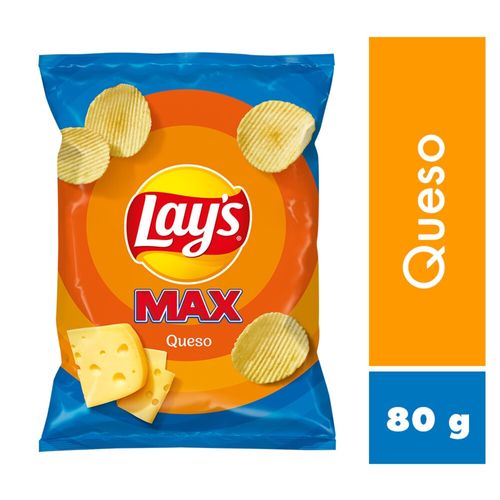 Boquitas Lays Papalina Max Queso - 80gr
