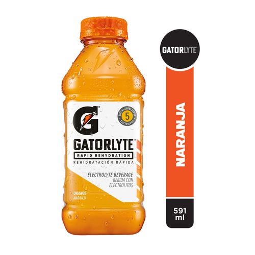 Bebida hidratante Gatorlyte sabor naranja  - 591 ml
